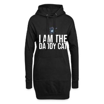Dabbing Cat Funny Cat - Sweat-shirt à capuche long Femme - noir - Devant