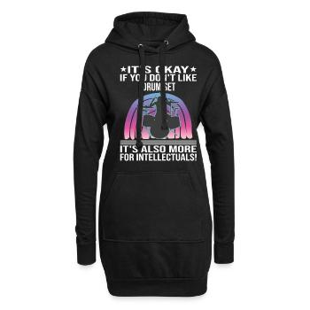 Ce n’est pas grave si vous ne quittez pas le batteur de la batterie - Sweat-shirt à capuche long Femme - noir - Devant