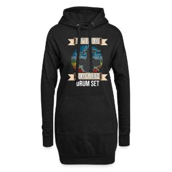 Ne me dérangez pas, je joue au batteur de la batterie - Sweat-shirt à capuche long Femme - noir - Devant