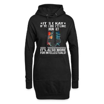 Ce n’est pas grave si vous ne quittez pas le batteur de la batterie - Sweat-shirt à capuche long Femme - noir - Devant