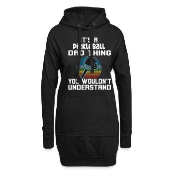 Un père de pickleball que vous ne comprendriez pas - Sweat-shirt à capuche long Femme - noir - Devant