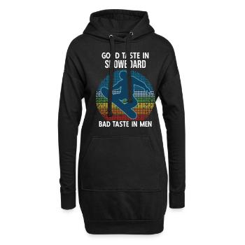 Good Taste In Snowboard Bad Taste Im Men - Hoodie-Kleid - Schwarz - Vorne
