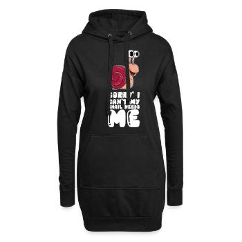Meine Schnecke Braucht Mich - Hoodie-Kleid - Schwarz - Vorne