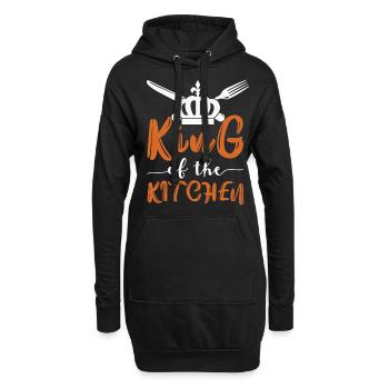 Koch Küchenchef Köche Küche Lustiger Spruch - Hoodie-Kleid - Schwarz - Vorne