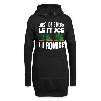Just One More Lettuce I Promise - Hoodie-Kleid - Schwarz - Vorne