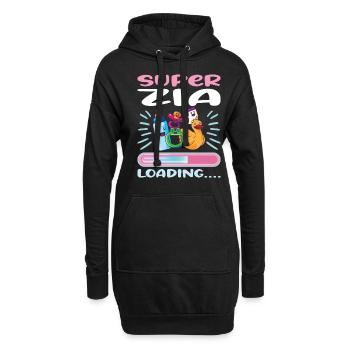 Super Zia 2023 Loading.... - Hoodie-Kleid - Schwarz - Vorne