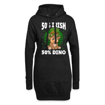 Dinosaure Saint-Patrick Dino - Sweat-shirt à capuche long Femme - noir - Devant