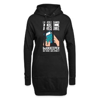 Bookkeeping Buchhalter Bookkeeper - Hoodie-Kleid - Schwarz - Vorne