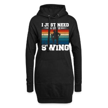 I Just Need A Little Swing Croquet - Hoodie-Kleid - Schwarz - Vorne