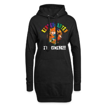 Maternelle I’m Coming Fox Skateboard - Sweat-shirt à capuche long Femme - noir - Devant