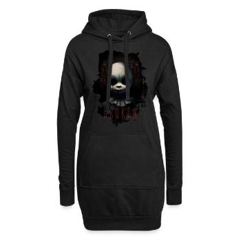 Horror Puppe - Hoodie-Kleid - Schwarz - Vorne