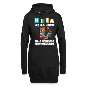 Kindergarten Abgänger Schulanfang Einschulung - Hoodie-Kleid - Schwarz - Vorne