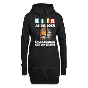 Kindergarten Abgänger Schulanfang Einschulung - Hoodie-Kleid - Schwarz - Vorne