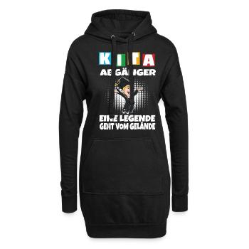 Kindergarten Abgänger Schulanfang Einschulung - Hoodie-Kleid - Schwarz - Vorne