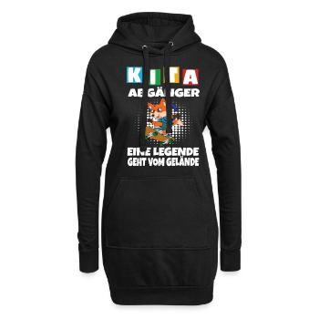 Kindergarten Abgänger Schulanfang Einschulung - Hoodie-Kleid - Schwarz - Vorne