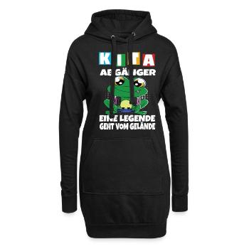 Kindergarten Abgänger Schulanfang Einschulung - Hoodie-Kleid - Schwarz - Vorne