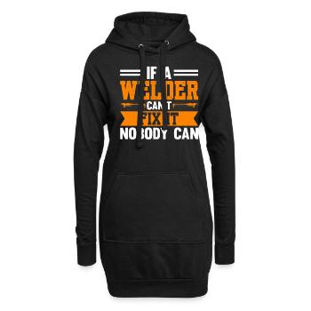 Si un soudeur ne peut pas le réparer, personne ne peut le faire - Sweat-shirt à capuche long Femme - noir - Devant