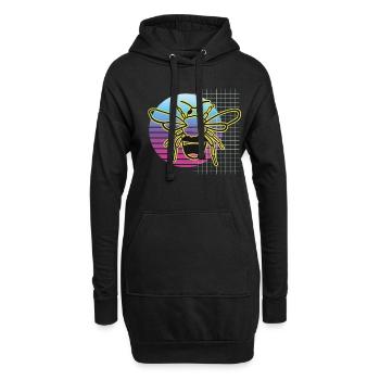 Abeille pour apiculteurs et apiculteurs - Sweat-shirt à capuche long Femme - noir - Devant