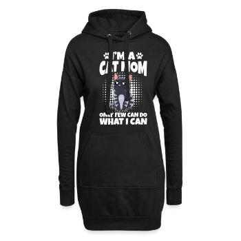 Je suis une maman chatte Seuls quelques-uns peuvent faire ce que je peux - Sweat-shirt à capuche long Femme - noir - Devant
