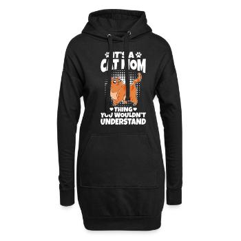 C’est une chose de maman chat que vous ne comprendriez pas - Sweat-shirt à capuche long Femme - noir - Devant