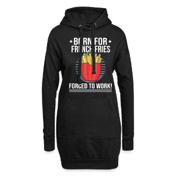 Frites amusantes Frites drôles - Sweat-shirt à capuche long Femme - noir - Devant