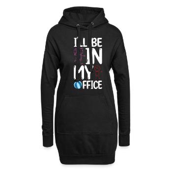Au Pair Mädchen Kindergarten Nanny - Hoodie-Kleid - Schwarz - Vorne