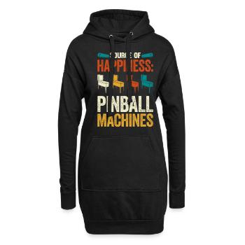 Pinball Machine Pinball Machine - Sweat-shirt à capuche long Femme - noir - Devant
