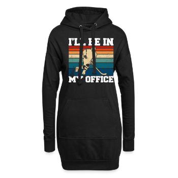 Eishockey Spruch für Eishockeyspieler - Hoodie-Kleid - Schwarz - Vorne