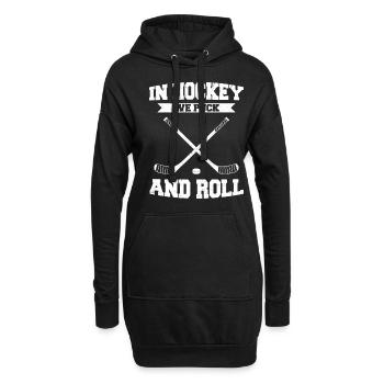 Eishockey Spruch für Eishockeyspieler - Hoodie-Kleid - Schwarz - Vorne