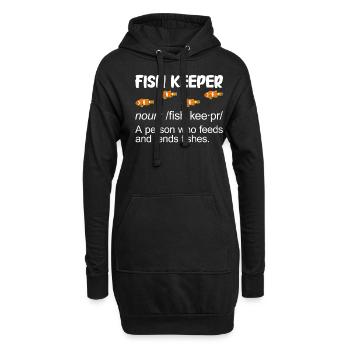 Aquaristik Fischzucht Aquarianer - Hoodie-Kleid - Schwarz - Vorne