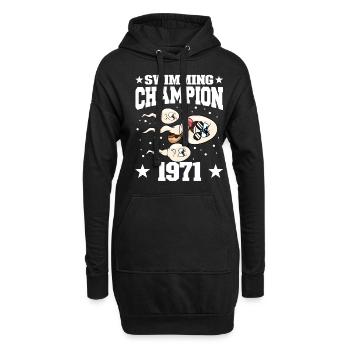 1971 Geburtstag 53 Jahre alt - Hoodie-Kleid - Schwarz - Vorne