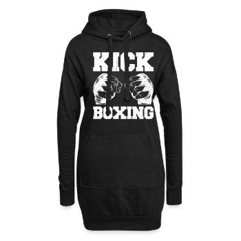 Kickboxen Kickboxer Kickboxing - Sweat-shirt à capuche long Femme - noir - Devant