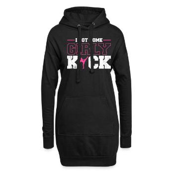 Kickboxen Kickboxer Kickboxing - Sweat-shirt à capuche long Femme - noir - Devant