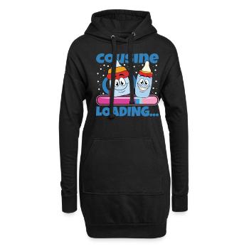 Cousine werden Cousine 2024 - Hoodie-Kleid - Schwarz - Vorne