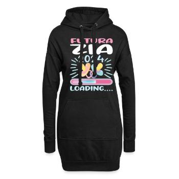 Zia 2024 Loading Tante 2024 - Hoodie-Kleid - Schwarz - Vorne