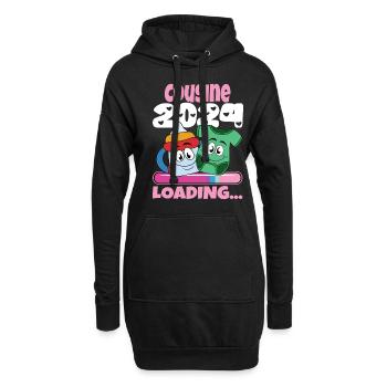 Cousine werden Cousine 2024 - Hoodie-Kleid - Schwarz - Vorne