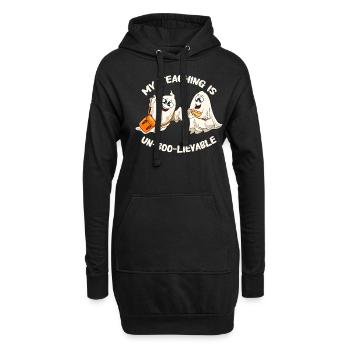 Lustige Lehrer Halloween Geschenke - Hoodie-Kleid - Schwarz - Vorne