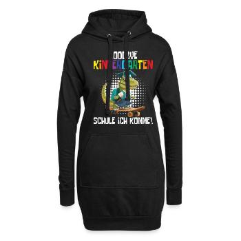 School child 2024 School enrolment 2024 Back to school - Hoodie Dress - black - Front
