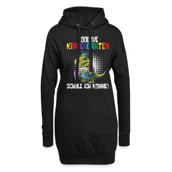 School child 2024 School enrolment 2024 Back to school - Hoodie Dress - black - Front