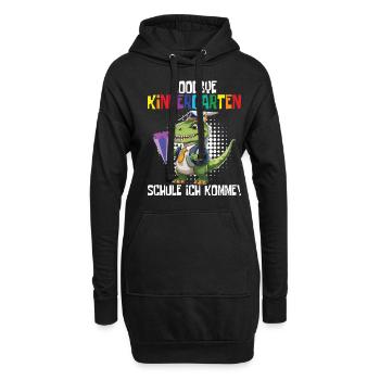 School child 2024 School enrolment 2024 Back to school - Hoodie Dress - black - Front