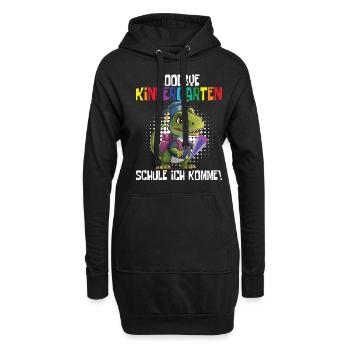 School child 2024 School enrolment 2024 Back to school - Hoodie Dress - black - Front