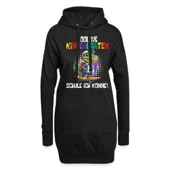 School child 2024 School enrolment 2024 Back to school - Hoodie Dress - black - Front