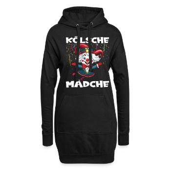 Karneval Kostüm Fasching Fastnacht - Hoodie-Kleid - Schwarz - Vorne