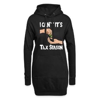 Le bureau des impôts des contribuables paie des impôts - Sweat-shirt à capuche long Femme - noir - Devant