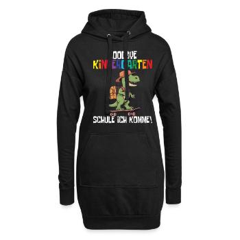 School Enrollment Dino Back to School - Hoodie Dress - black - Front