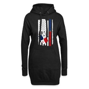 Panama Flagge Panamaisch Panama Fahne - Hoodie-Kleid - Schwarz - Vorne