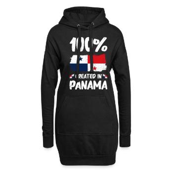 Panama Flagge Panamaisch Panama Fahne - Hoodie-Kleid - Schwarz - Vorne