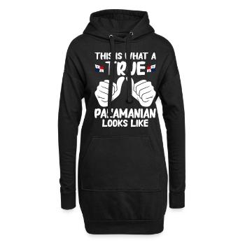 Panama Flagge Panamaisch Panama Fahne - Hoodie-Kleid - Schwarz - Vorne