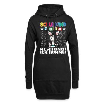 Inscription scolaire 2024 de l’école de la rentrée scolaire - Sweat-shirt à capuche long Femme - noir - Devant