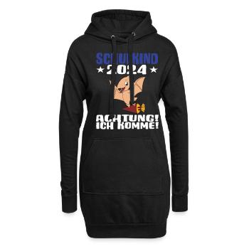 Inscription scolaire 2024 de l’école de la rentrée scolaire - Sweat-shirt à capuche long Femme - noir - Devant